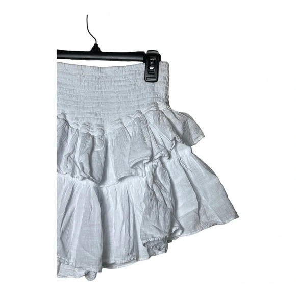 Women's White Ruffle Skort - Picture 3 of 9
